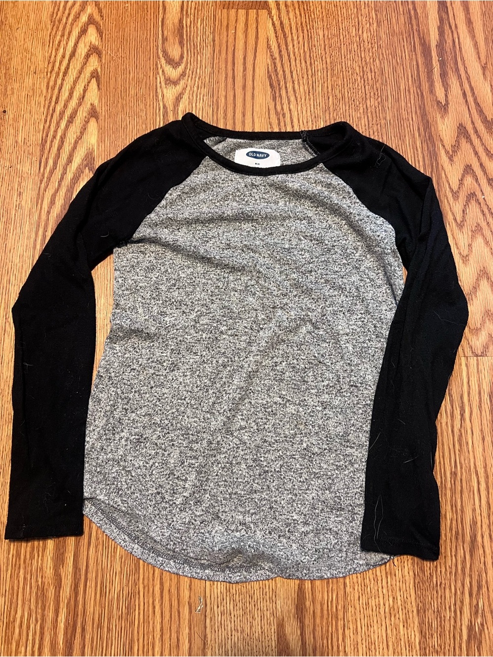 Old Navy Black & Gray Raglan Long Sleeve Tee